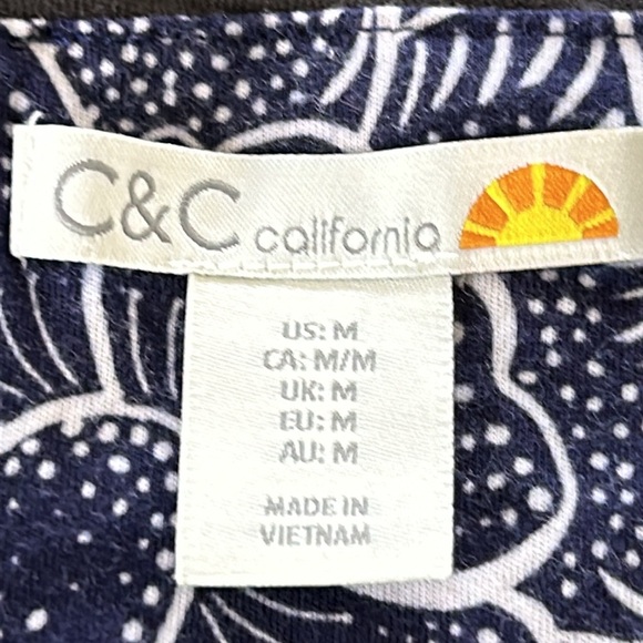 Anthro C&C California Grey Slub Knit Pullover Mini Dress w Cuffed Short Sleeves - Picture 2 of 8